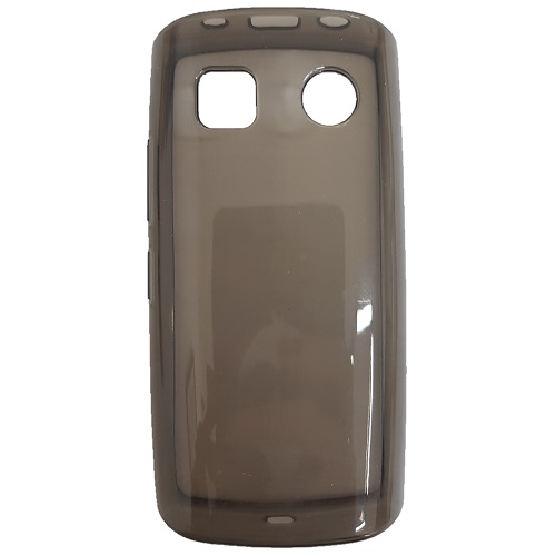 SILICONE CASE NOKIA 500 NERO TRASPARENTE