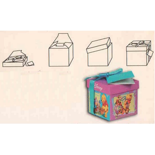 SCATOLA REGALO WINNIE THE POOH DISNEY - PIEGATA CON NASTRO