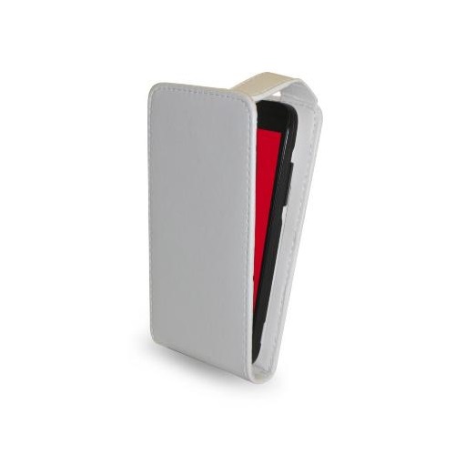 CUSTODIA ECO PELLE VODAFONE 875 SMART MINI WHITE