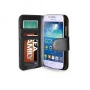 CUSTODIA ECO PELLE SAMSUNG SM-G350 GALAXY CORE PLUS BLACK CHIUSURA A LIBRO