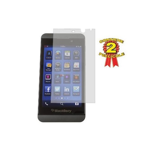 2 PELLICOLE PROTEGGI DISPLAY BLACKBERRY Z10